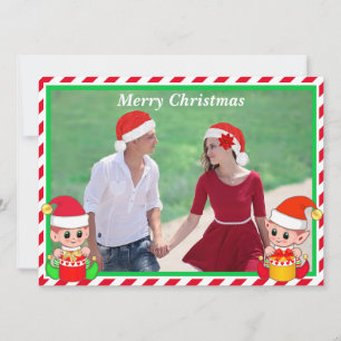 Foto de Natal Personalizada e Elf de Fofo em Verme
