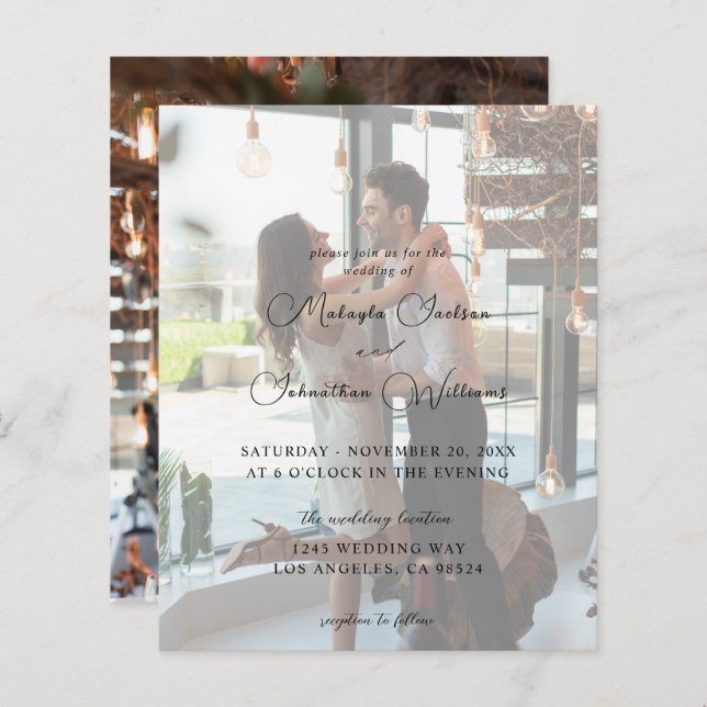 Foto de Orçamento Moderno Vertical 9 Casamento (Frente/Verso)