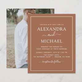 Foto de Orçamento Terracotta Boho Simples