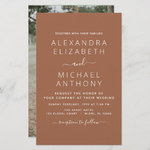 Foto de Orçamento Terracotta Boho Simples