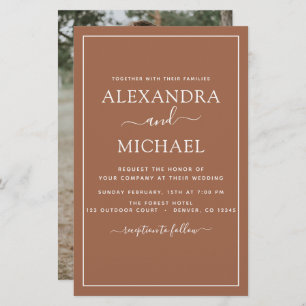 Foto de Orçamento Terracotta Boho Simples