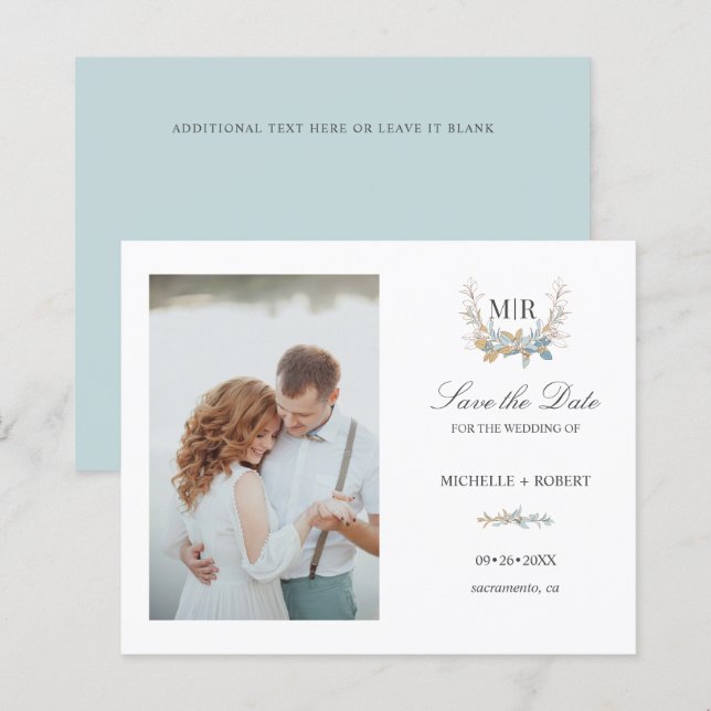 Foto de Paixão de Monograma de Chic Monogramas SAL (Frente/Verso)