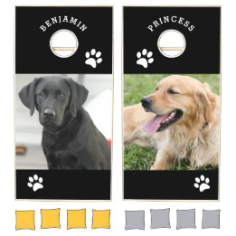 Foto de Pet Personalizada com Nome de Cães Preto e