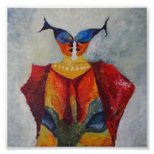 Foto de pintura por Abstrato de peixe africano