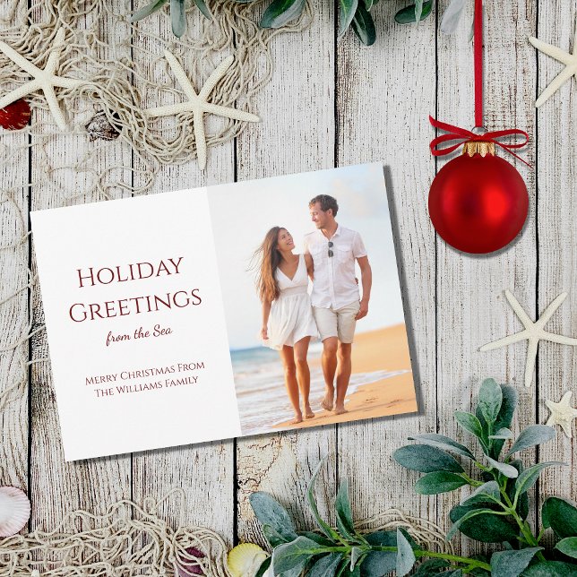 Foto de praia tropical de cartões de natal (Criador carregado)