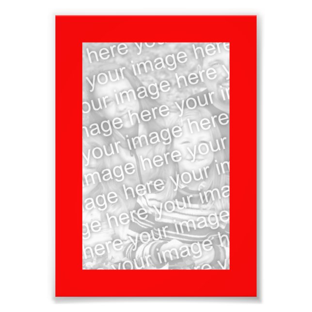 Foto de Quadro Vermelho 5x7 (Frente)