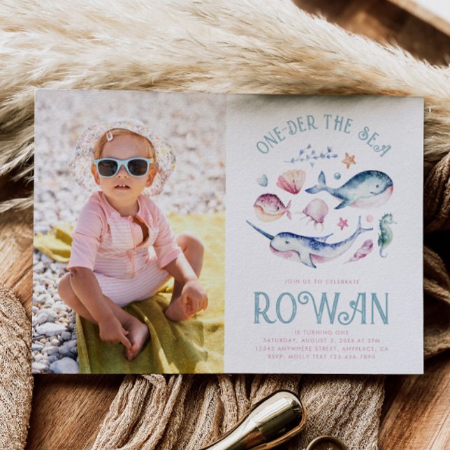 Foto de Rapariga - Convite de Aniversário do Mar (Criador carregado)