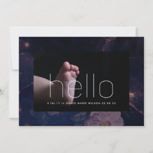 foto de saudação moderna púrpura púrpura, nascimen