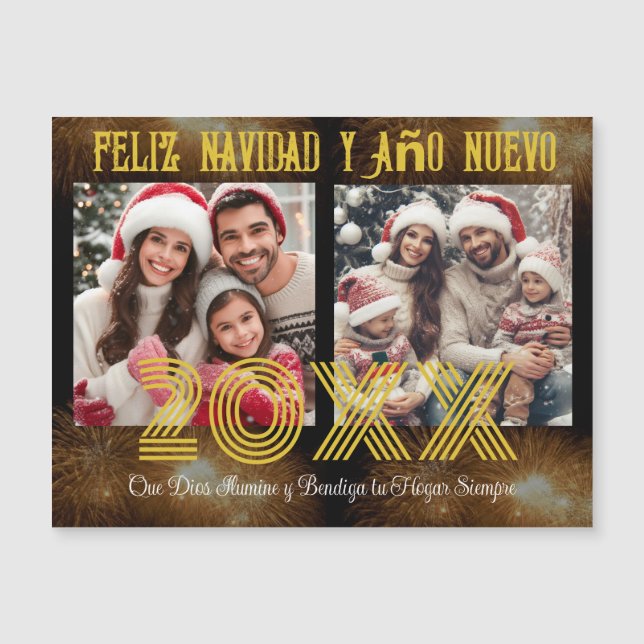 Foto de Script de Caligrafia Moderna Feliz Año Nue (Frente)