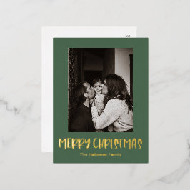 Foto de Solteiro Vertical Verde de Natal Simples D