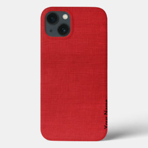 Foto de Textura de Linho Vermelho