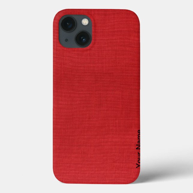 Foto de Textura de Linho Vermelho (Verso)
