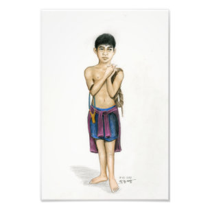 Foto de um menino cambojano por Vannak Anan Prum