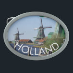 Foto de Windmills Holandesas Tradicional Verde<br><div class="desc">Quando você está de férias ou férias na Holanda, visite as famosas moinhos de madeira do museu ao ar livre de Zaanse Schans. Estes são moinhos de vento originais que funcionam na Era Ouro da Holanda. A região de Zaan tem o seu nome a partir do rio Zaan, um rio...</div>
