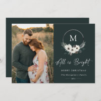 Foto de Wreath Monograma Floral de Inverno