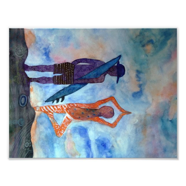 Foto de Yoga Laranja Surf Roxo (Frente)