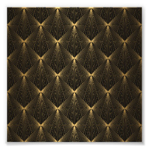 Foto Deco de arte,ouro preto,chic,elegante,padrão,clá