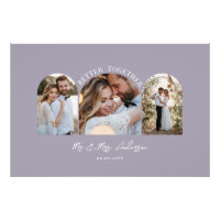 Decor de casamento de multifoto com arco elegante