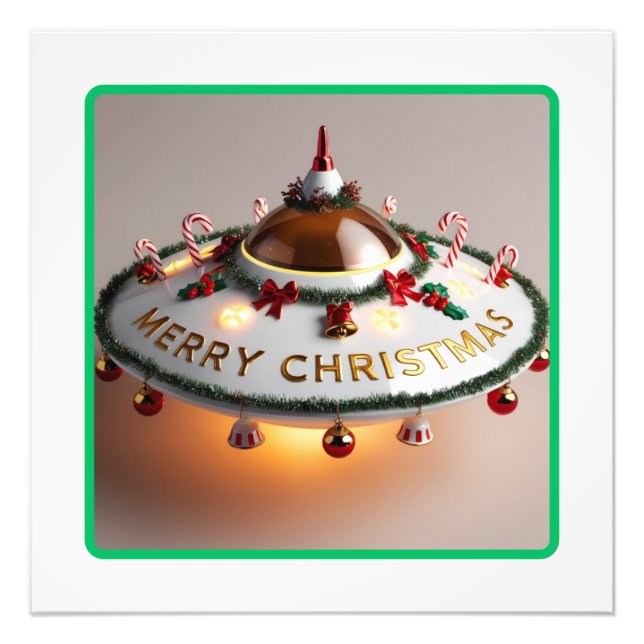 Foto Decoração de Natal do Holiday Spaceship (Frente)