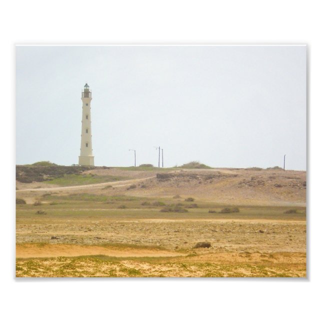 Foto Decoração de praia com paisagem de farol, arte de  (Frente)