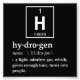 Foto Definição de hidrogênio (Frente)