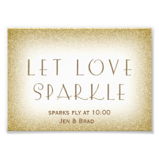 Foto Deixe o amor brilhar - o faísca dourado se manda