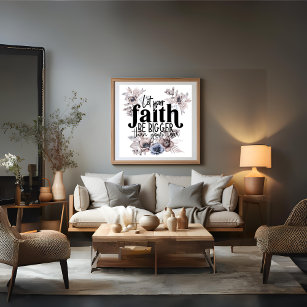 Foto Deixe sua fé ser maior do que seu Poster de medo