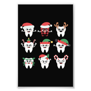 Foto Dentes de Natal Dentais Engraçados Dentista de Nat