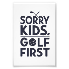 Foto Desculpe Crianças Golfe Primeiro Humor de Golfe Ou