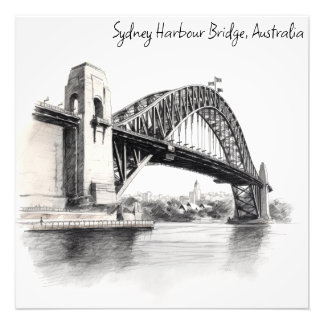 Foto Desenho da ponte Sydney Harbor