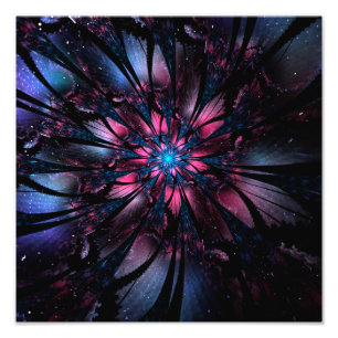 Foto Desenho de flor fractal abstrata.