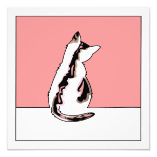 Foto Desenho de linha de gato