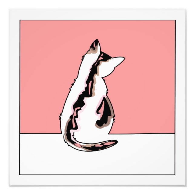 Foto Desenho de linha de gato (Frente)