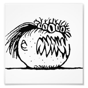 Foto Desenho de monstro fantasma feio