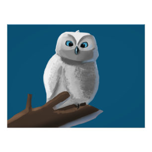 Foto Desenho de uma coruja sentada num galho