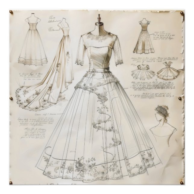 Foto Desenho de Vestido de Casamento (Frente)