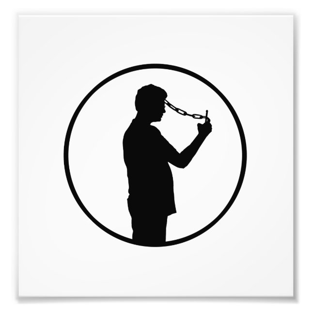 Foto Desenho do conceito do Vício de telefone celular (Frente)