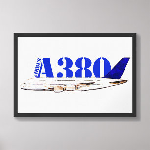 Foto Desenho em aquarela do avião Airbus A380