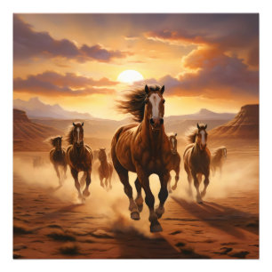 Foto Deserto de Cavalos Selvagens