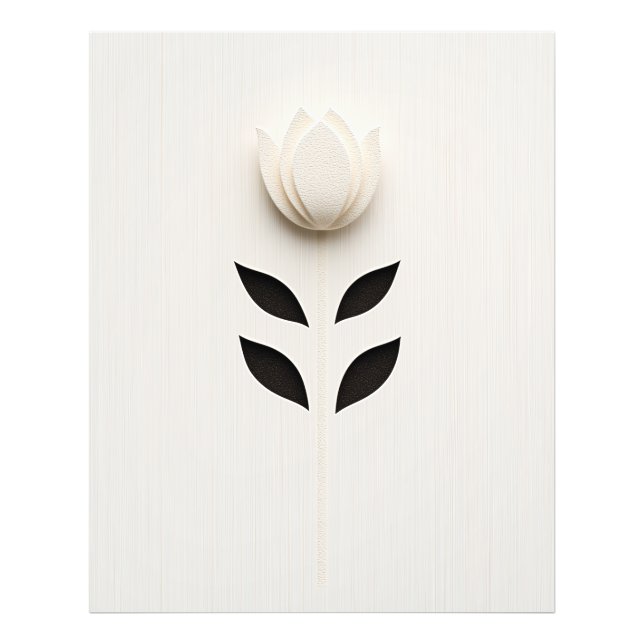 Foto Design de Flor Branco (Frente)