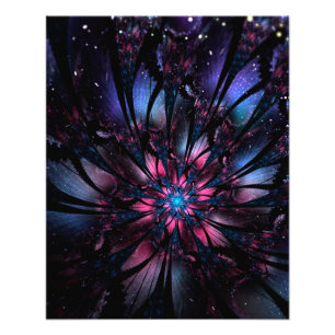 Foto design de flor fractal abstrato.