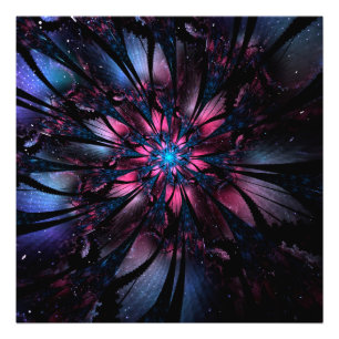 Foto design de flor fractal abstrato.
