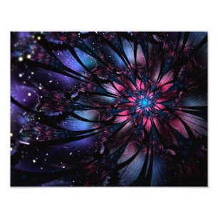 Foto design de flor fractal abstrato.