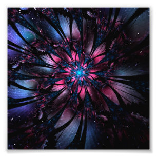 Foto design de flor fractal abstrato.