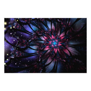 Foto design de flor fractal abstrato.
