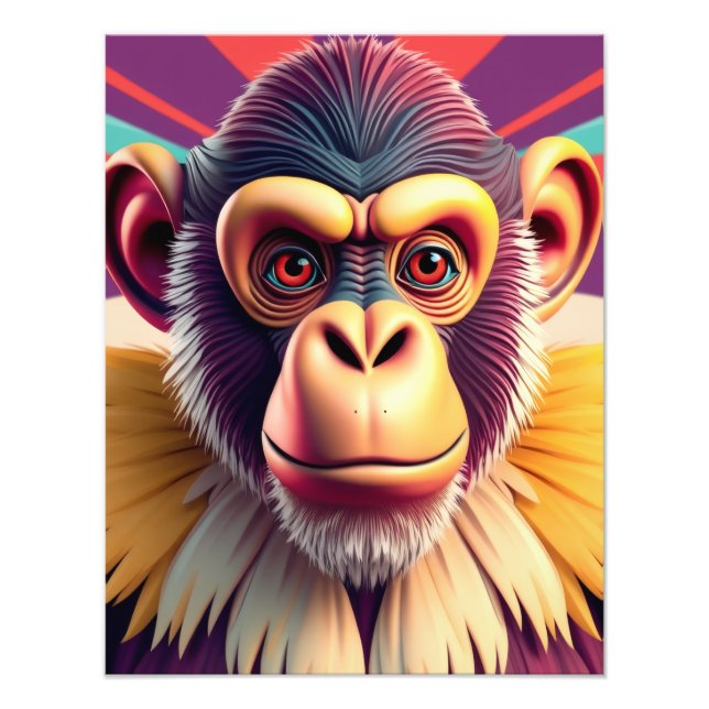 Foto Design de Macaco (Frente)