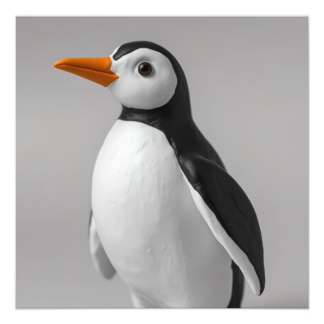 Foto Design de Pinguim Fofo – Adorável Animal de Invern (Frente)