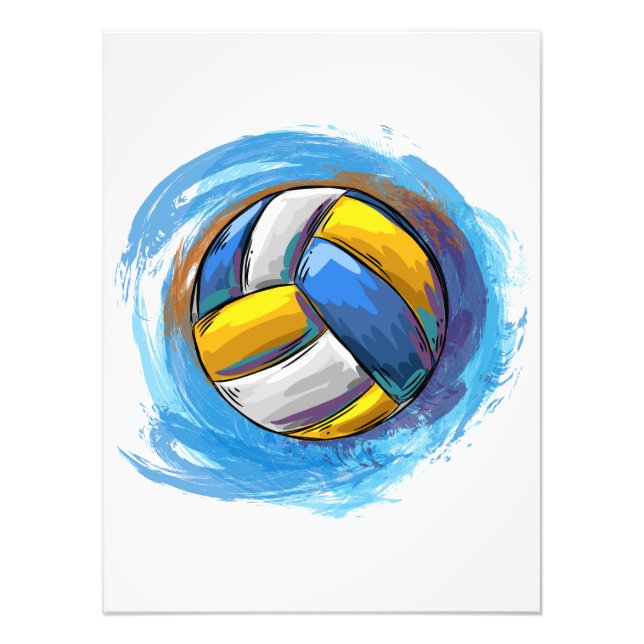 Foto Design de Voleibol pintado Digitalmente (Frente)