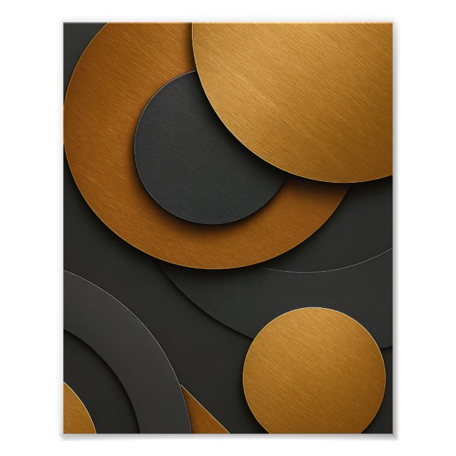 Foto Design do abstrato geométrico e preto de luxo e Do (Frente)