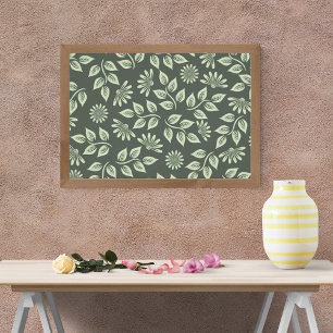 Foto Design sem costura com flores e folhas